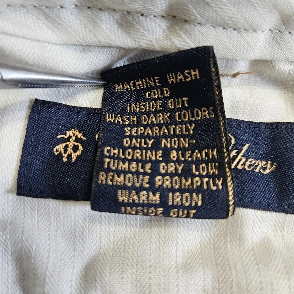 Brooks Brother Mens 42 32‎  Dog Corduroy Pants Hudson Brown Embroidered Tan